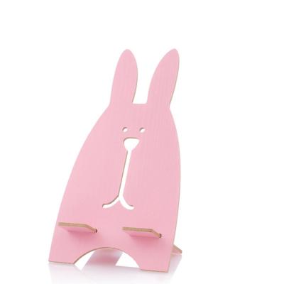 China Promotion\Business\School Promotion\Cute Cartoon Rabbit Mobile Phone Wooden Stand Desk For Mobile Phone for sale