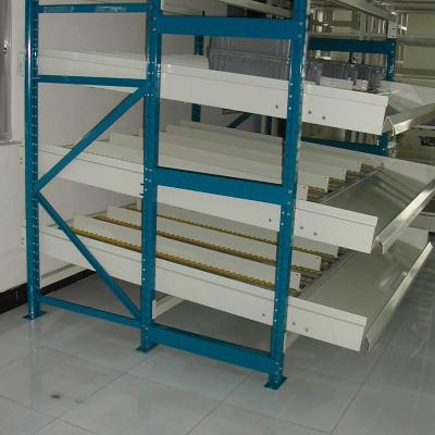 China Industrial Warehouse Storage Aluminum Metal Sheet Roll 700kg Alloy Roll Per Loading Capacity Warehouse Storage Cardboard Flow Level Rack for sale