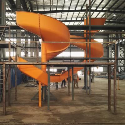 China Corrosion Protection 540 Degree Rotation Degree Steel Structure Supported Carbon Steel Airport Used Spiral Chute for sale