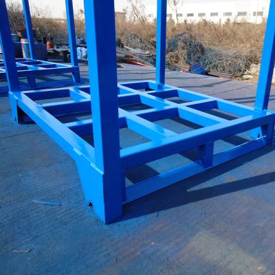 China Stackable Bulk Vending Warehouse Storage Metal Folding And Stacking Tire Rack for sale