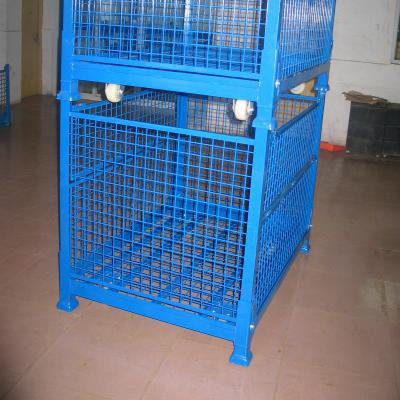 China Corrosion Protection Collapsible Wire Mesh Rigid Container For Storage for sale