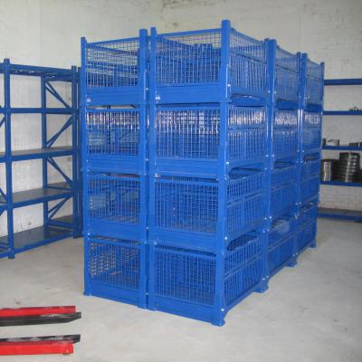 China Corrosion Protection Collapsible Wire Mesh Rigid Container For Storage for sale