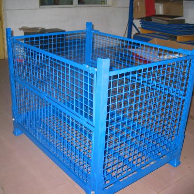 China Collapsible Heavy Duty Corrosion Protection Storage Wire Mesh Container for sale