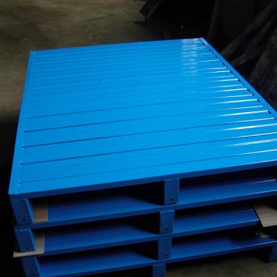 China Stackable Warehouse Heavy Duty Stacking Steel Pallet for sale