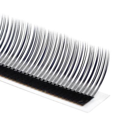 China Natural Soft Korean PBT Lash False Eyelashes Easy Silky Synthetic Hair Wefts Fan Fast Blooming Lashes for sale