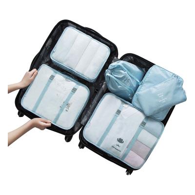 China Sustainable 6 Pcs / Set Waterproof Underwear Luggage Storage Bag Travel Clothes Bags for sale