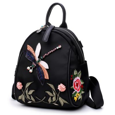 China Miscellaneous Mini Shoulders Bag Phone Make-up Bag Lady's Girls Backpack Handmade Embroidery Small for sale