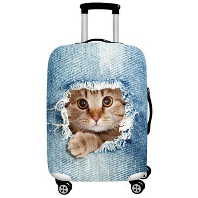 China Spandex Luggage Cover Novelty Animal Design Luggage Cover Stretch Moving Elastic for sale