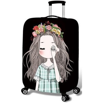 China Wholesale Spandex Dustproof Luggage Cover Student Girls Suitcase Cover Travel Trolley Luggage Cover For Ladies for sale