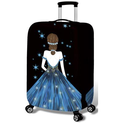 China Dustproof Durable Elastic Spandex Luggage Baggage Dustproof Cover For Girl's Suitcase for sale