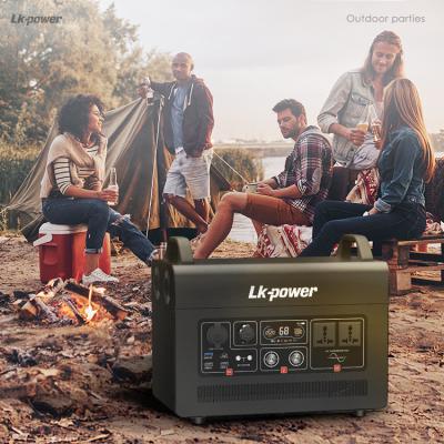 China Full Recharge Within 3 Hours In Stock No Gasoline Outdoor Camping Emergency Portable Solar Power Station 1500W With British Eu Kr Us German Au Plug for sale