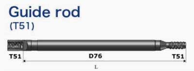 China Ore Mining D76 T51  Drill Bit Extension Rod 1830mm 40kg for sale