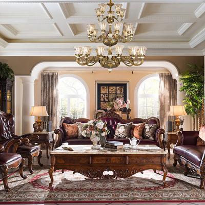 China Convertible Imperial Bedroom Furniture Set Classic Design Sofa 3 Seat Sofa With Wooden Frame Antique Living Room Furniture for sale