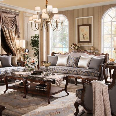 China Custom French Style Convertible Sofas Bed Sofa Solid Wood American Style Luxury Sofa Frame Set Fabric Couch for sale