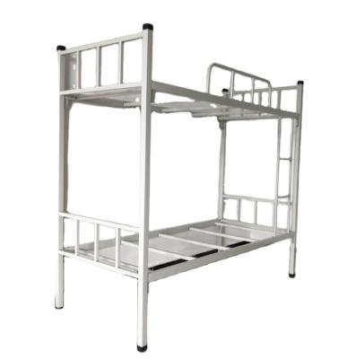 China (Size) high quality adjustable school dorm furniture metal double bunk bed with ladder for adult made in china for sale