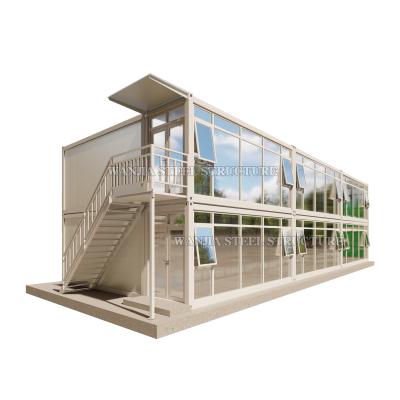 China Contemporary Module Housing Steel Prefab Container Homes , Luxury Flat Pack Container House For Sale for sale