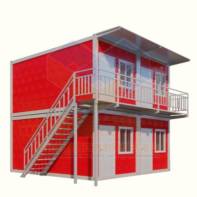 China Modern high quality container house for hotel 2 story prefab houses 20ft prefab container house for sale for sale