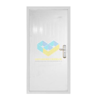 China Modern cheap steel mobile home prefab professional steel door storage room door house door with frame for sale