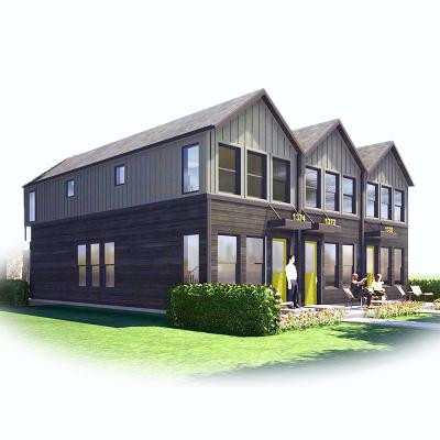 China Modern Prefab Modular Villa Light Low Price Steel Structure Prefab Residential Windproof Houses for sale