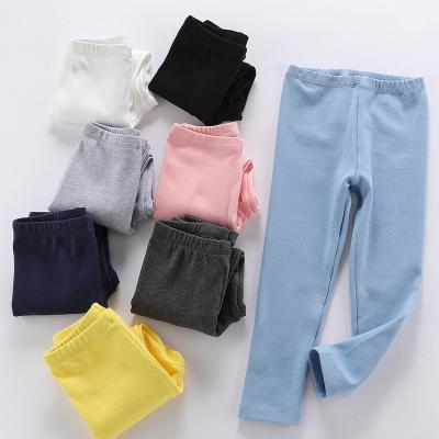 China Anti-wrinkle Customized LOGO Kids Solid Color Home Pants Slim Children's Sweatpants Cotton Street Long Pants A307 for sale