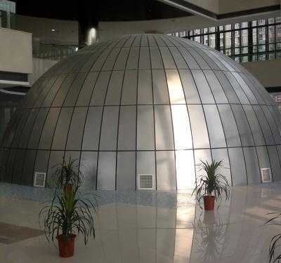 China Acoustic transmission metal planetarium dome for projector projection for sale