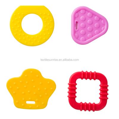 China Food Grade Durable Wholesale Plastic Baby Teether Funny Baby Teething Chewing Toy Accessories for sale