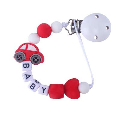 China Durable Infant's Chew DIY Ring Necklace Teethers Toddle Silicone Food Grade Silicone Car Teether Bracelet Charm Kids Teething Toys for sale