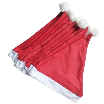 China Lighting Cheap Hat Santa Hat Xmas Party Hats Hot Selling Price Christmas Decoration Velvet Felt Christmas Hat for sale