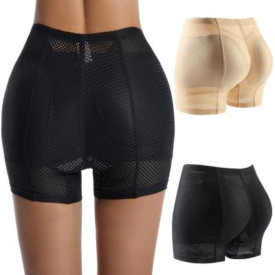 China Body Sculpting Custom Seamless Padded Butt Lifter Wear ODM OEM Shapewear Mesh Padded Boyshorts Shapers Wholesale Women Naked Butt Lifter for sale