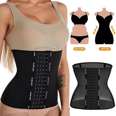 China Wholesale Breathable Postpartum Steel Boned Underbust Waist Cinchers Body Slimming Shapewear Tummy Control Shaper Waist Trainer Corset for sale