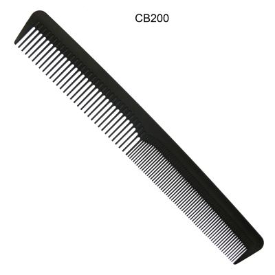 China Private Logo Barber Heat Resistant Precise Comb Carbon Fiber Home Cutting Comb for sale