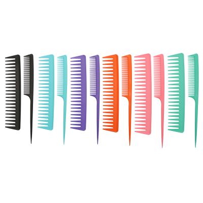 China Custom Hot Sale Logo Carbon Wide Tooth Comb Amazon Detangling Comb Set Home Salon for sale