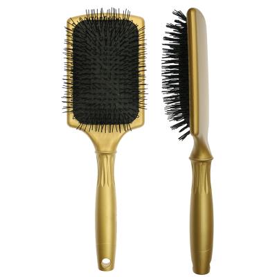 China Professional Cushion Extension Hair Brush Square Pad Air Cushion Bristle Nylon Salon Paddle Brush For Extension Hair for sale