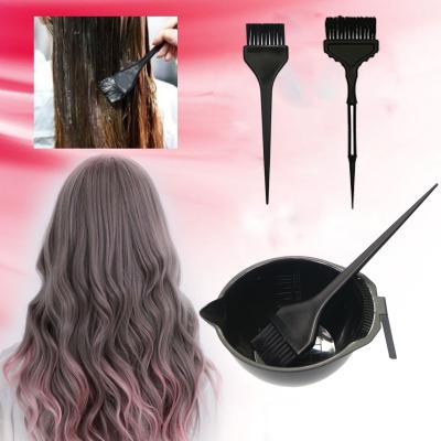 China Eco-Friend Professional Hot Selling Black Nylon Hair Brush Death Eco-Friendly Set and Bowl Factory Fiber Hair Color Dye for sale