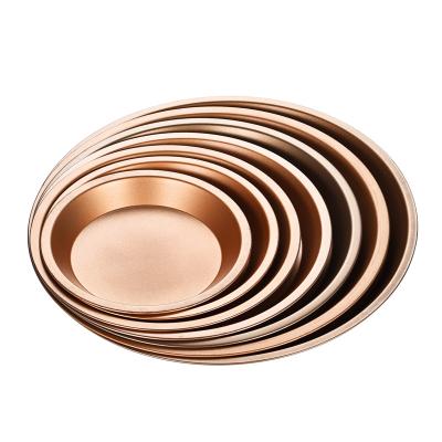 China Pan Factory Direct Non-Stick Pro Pan Round Pizza Tray Cake Viable Baking Pizza Filters for Baking for sale