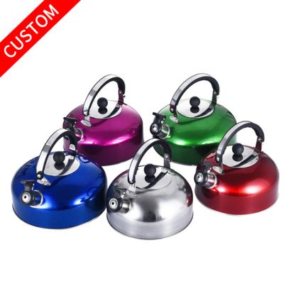 China Viable Custom Logo 3L /4L/5L Whistling Kettle 410 Stainless Steel Water Kettle Tea Kettle For Boiling Water for sale