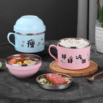 China Sustainable High Quality Stainless Steel Soup Bowl Insulated Thermal Lunch Box Food Container For Kids for sale