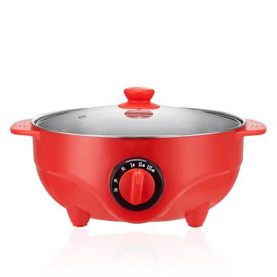 China Easily Cleaned Electric Cooking Hot Pot Pan For Home Appliances Multifunctional Electric Kitchen Pot Travel Electric Frying Pan for sale