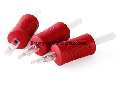 China Silicone Material Red Clear Tattoo Tubes  , Disposable Cartridge Tattoo Tubes for sale