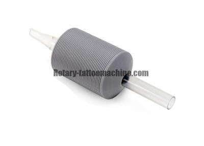 China Integrated Disposable Tattoo Tubes And Grips Gray Color Silica Gel Material for sale