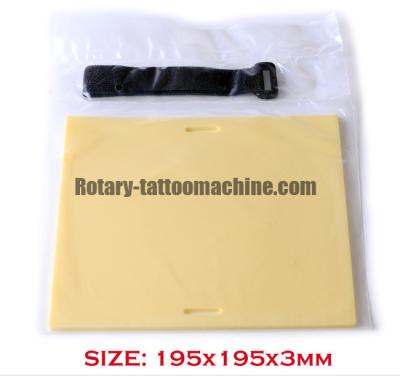 China 195mm*195mm*3mm Tattoo Practice Skin Arm Synthetic Material With Binding Belt for sale