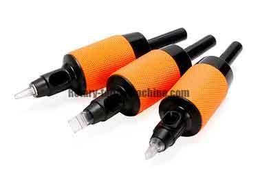 China Hummingbird Tattoo Machine Tubes Tips Grip Yellow Color E.O. Gas Sterilized  25mm Diameter for sale