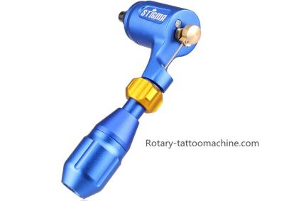 China Blue Color Rotary Tattoo Machine With Grip And Needle Cartridge For Liner Shader Working Silent for sale