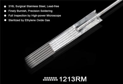 China Standard Length Loop Bar 1213RM 7RL Premium Tattoo Needles Pro Sterilized Disposable Lead Free for sale