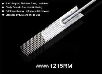 China Round Magnum Curved Magnum RM CM Premium Sterile Tattoo Needles Long Taper Textured for sale