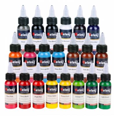 China New design 21 Basic Colors Tattoo Ink Set Pigment Kit 1oz (30ml) Professional Tattoo Supply for Tattoo Kit for sale