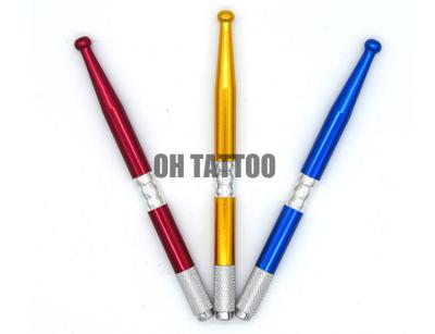 China Manual Microblading Eyebrow Tattoo Pen With Self - Locking Cross for sale