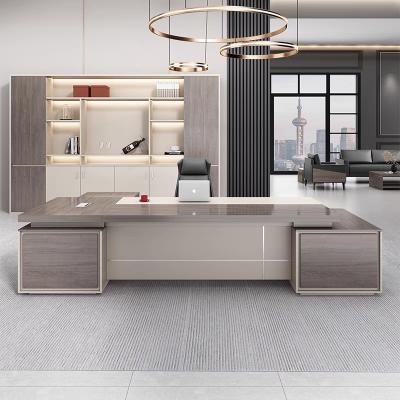 China Modular Cheap price office furniture latest office desk luxury office table designs ceo executive desk manager L shaped mdf table for sale