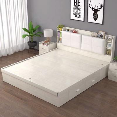 China Multi-functional (UL-21LV0443)Fashionable Storage Bed King Queen Bed Modern Wooden Bedroom Furniture Set Double Bed for sale