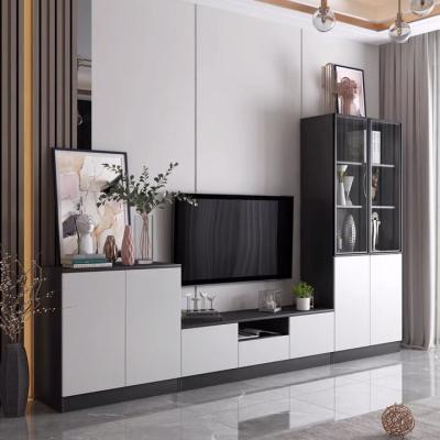 China Anti water Hot Sell Brand New Popular Wooden Cheap Home Living Room Cabinets Wood Furniture TV Stand for sale